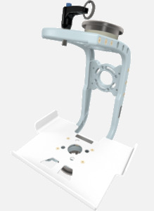 Hillaero PROPAQ MD FAA certified mountable bracket for Air Ambulance Airmed Helicopter or Fixed Wing Aircraft ISO1